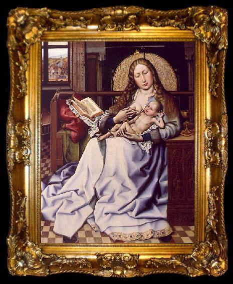 framed  Robert Campin The Virgin and the Child Before a Fire Screen, ta009-2
